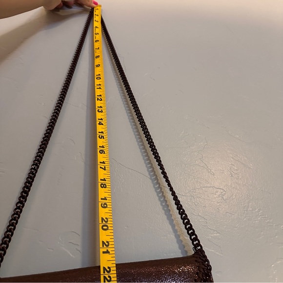 NWT Stella McCartney Falabella Vegan Leather Crossbody Burgundy - Picture 8 of 9